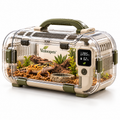 Vezlorapets™ TerraTrip™ Climate Travel Pod – Portable Temperature & Humidity Monitoring Habitat Carrier for Reptiles & Amphibians