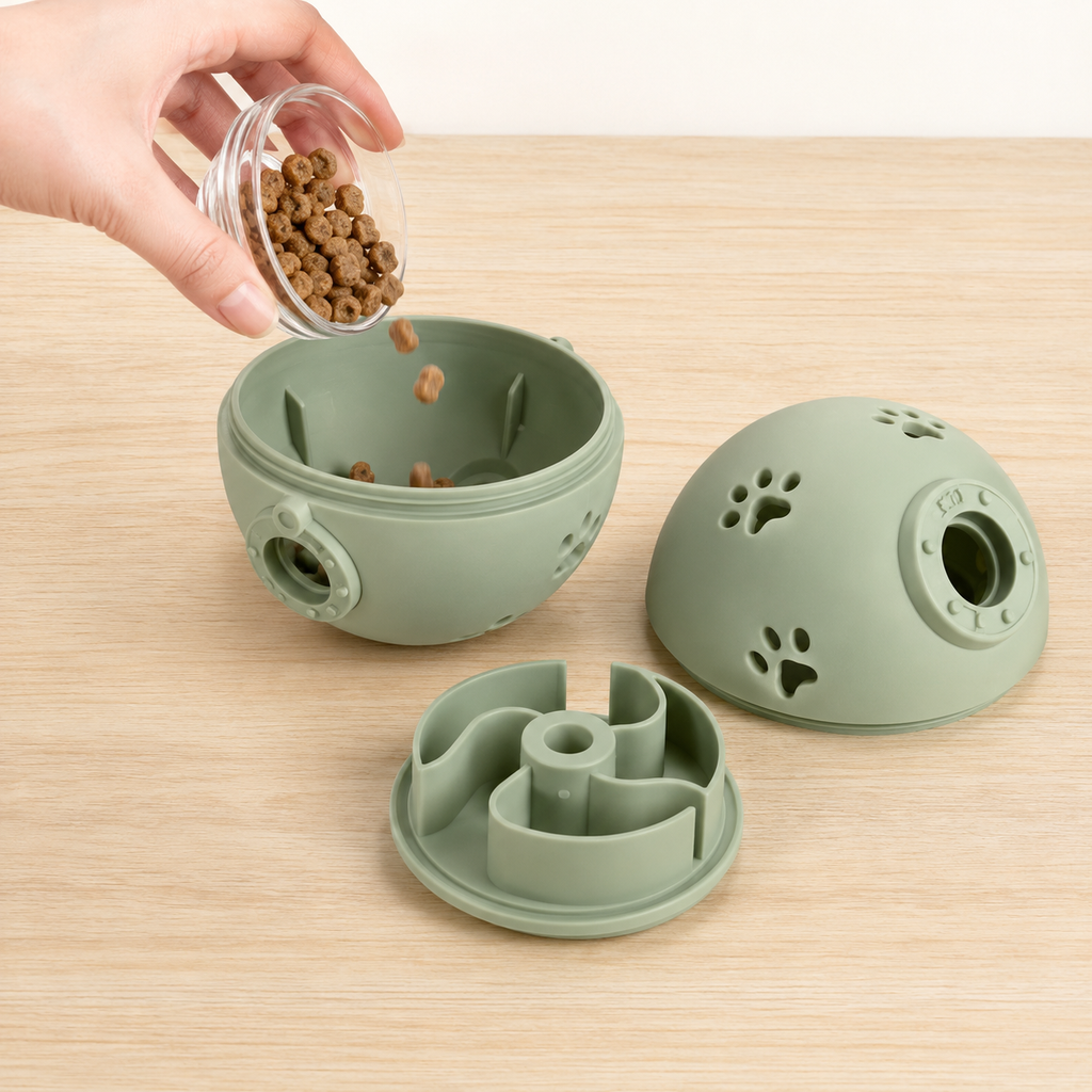 Vezlorapets™ RollMaze Treat Ball — Adjustable Rolling Enrichment Toy
