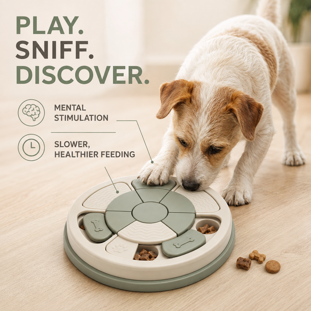 Vezlorapets™ Orbit Treat Puzzle — Interactive Slow Feeder for Dogs & Cats