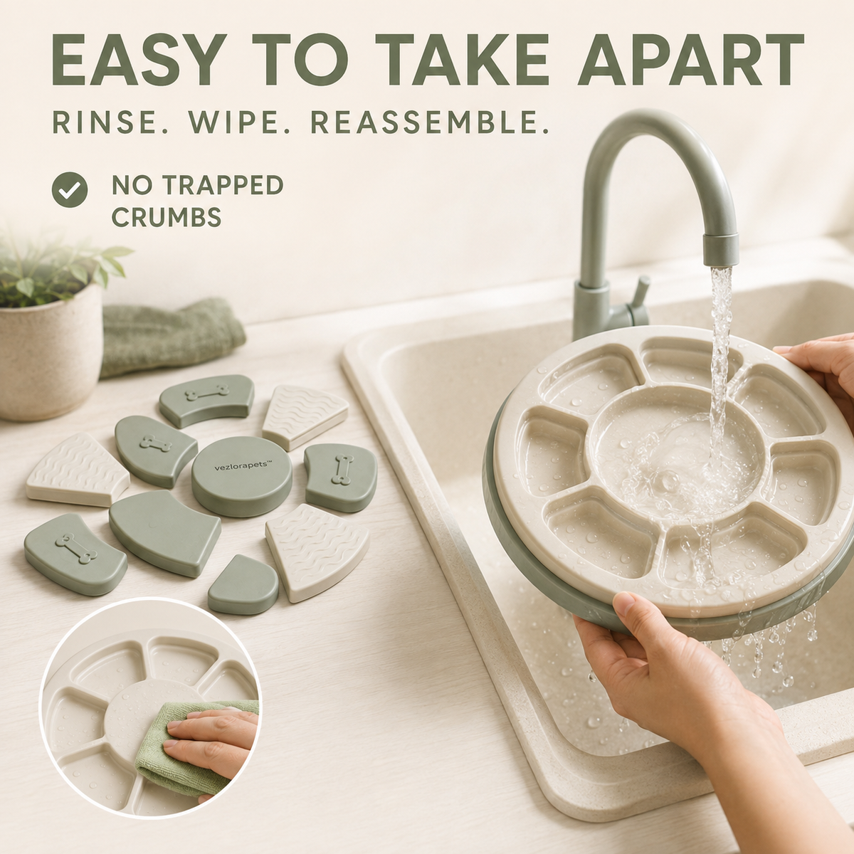 Vezlorapets™ Orbit Treat Puzzle — Interactive Slow Feeder for Dogs & Cats