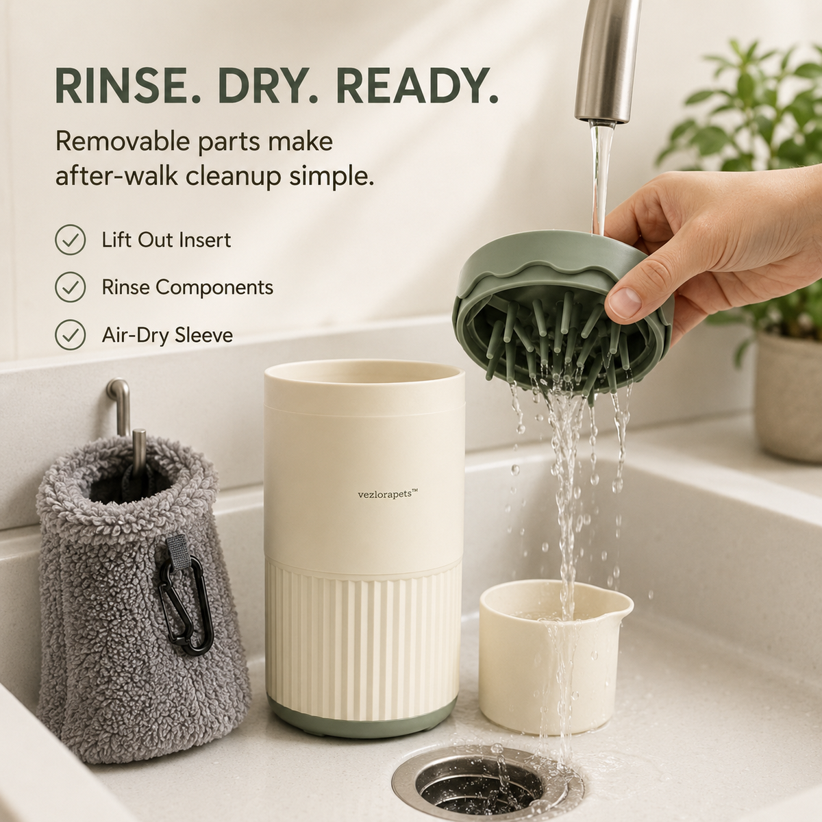 Vezlorapets™ CleanStep 2-in-1 Dog Paw Washer & Drying Sleeve