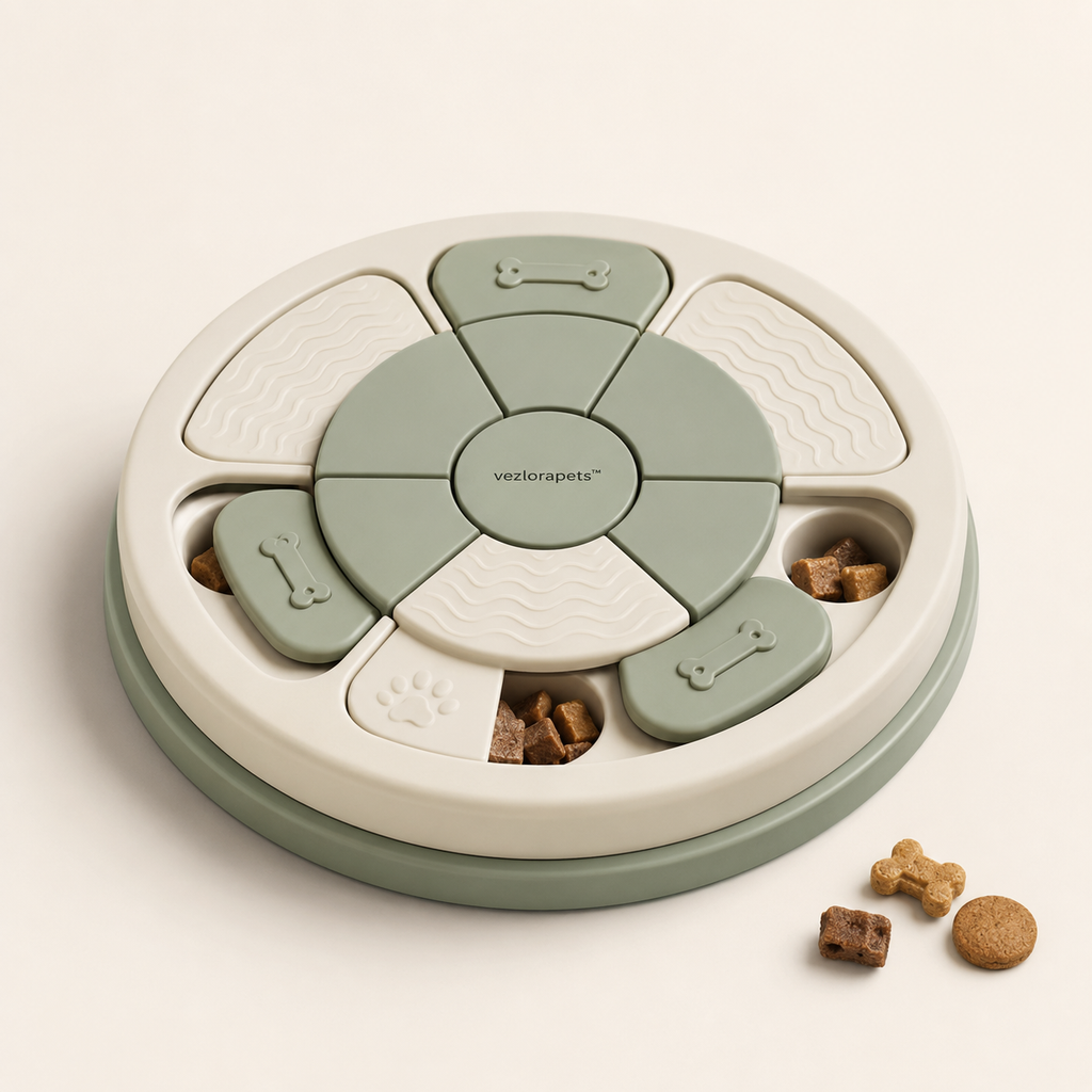 Vezlorapets™ Orbit Treat Puzzle — Interactive Slow Feeder for Dogs & Cats